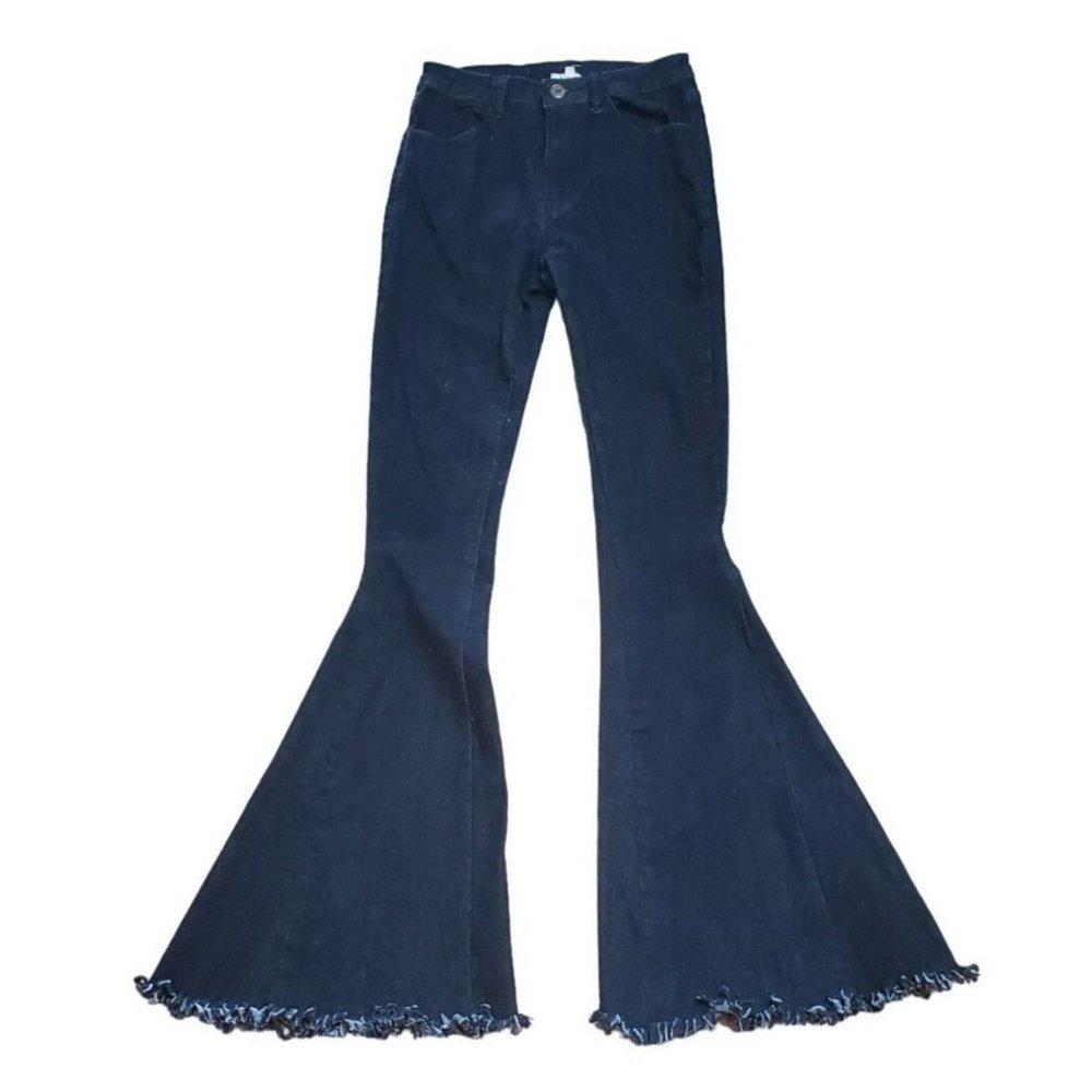 Altar'd State Women's Black Denim Bell Bottom Jeans